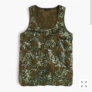 J Crew iridescent Sequin Tank